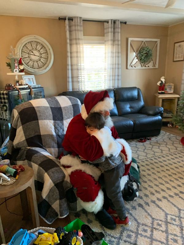 Santa John and Mrs. Claus with families, photo 2 of 21